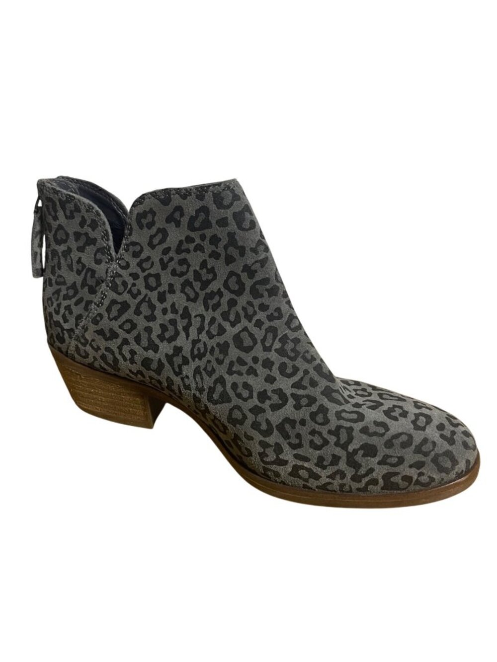 Michael By Michael Shannon Gray Leopard Print Ankle Boots Womens Size 6 Casual